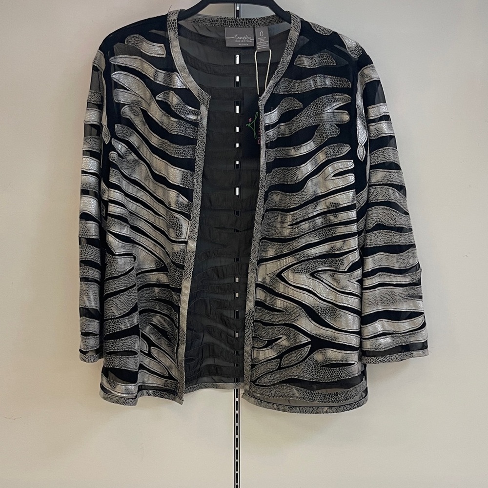 Black and Silver Patterned Jacket